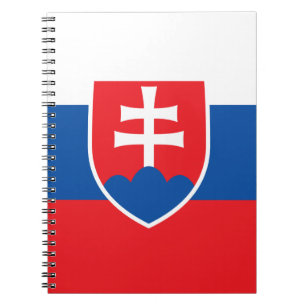 Notitieboek met de vlag van Slowakije