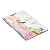 Notitieboek met een rondbindplanner voor roze Flor (Rechterzijde)
