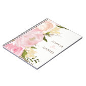 Notitieboek met een rondbindplanner voor roze Flor (Linkerzijde)