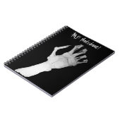 notitieboek met enge gruwelijke monsterhand (Linkerzijde)