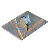 Notitieboek met getufte Titmouse (Linkerzijde)