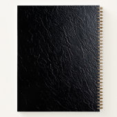Notitieboek met gouden bloemversiering (Achterkant)