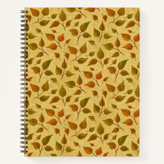 Notitieboek Met Herfstbladeren