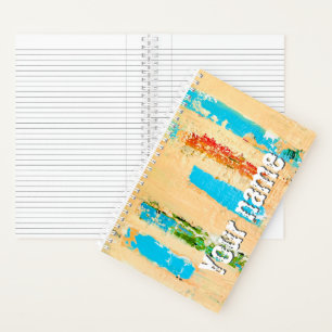 notitieboek met originele kunst