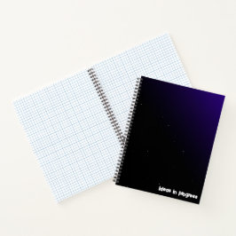 Notitieboek met Paarse gradiënt en ruimtepatroon