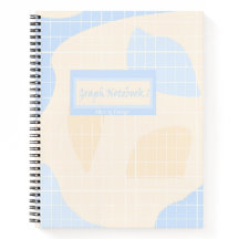 Notitieboek met pastel ruitjespapier