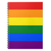 Notitieboek met Rainbow LGBT Pride Flag (Voorkant)