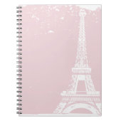 Notitieboek met roze oliefabriek (Voorkant)