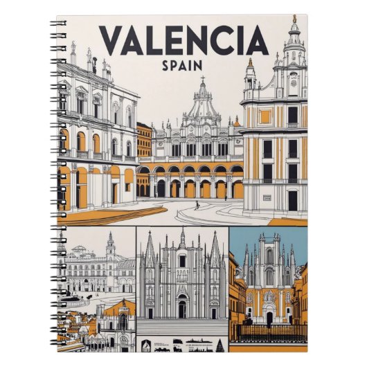 Notitieboek met Valencia Architectuur (Voorkant)