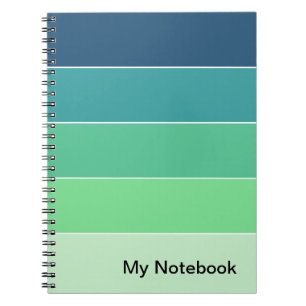 Notitieboek met verloop ontwerp