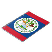 Notitieboek met vlag van Belize (Linkerzijde)