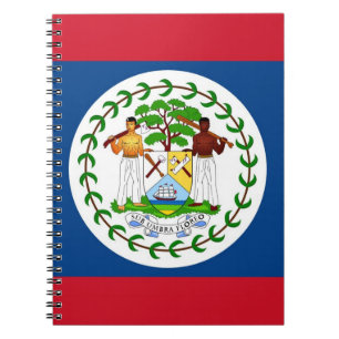 Notitieboek met vlag van Belize