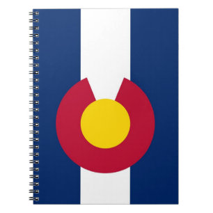 Notitieboek met vlag van Colorado State