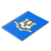 Notitieboek met vlag van Connecticut (Linkerzijde)