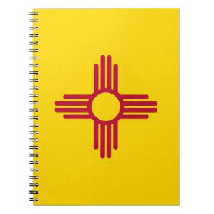 Notitieboek met vlag van de staat New Mexico