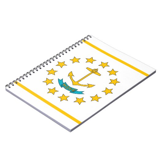 Notitieboek met vlag van de staat Rhode Island (Linkerzijde)
