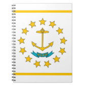 Notitieboek met vlag van de staat Rhode Island (Voorkant)