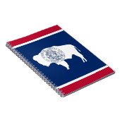Notitieboek met vlag van de staat Wyoming (Rechterzijde)