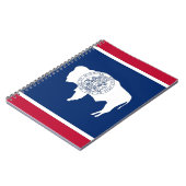 Notitieboek met vlag van de staat Wyoming (Linkerzijde)