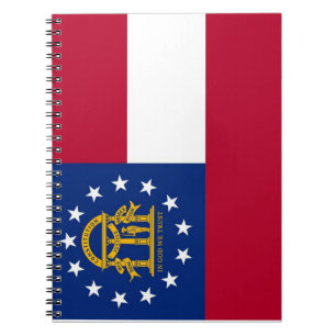 Notitieboek met vlag van Georgië