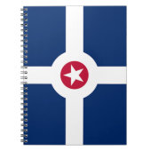 Notitieboek met vlag van Indianapolis City (Voorkant)