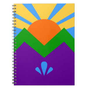 Notitieboek met vlag van Manitou Springs, Colorado