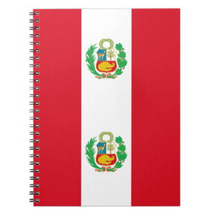 Notitieboek met vlag van Peru