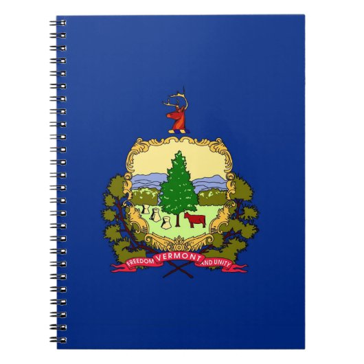 Notitieboek met Vlag van Vermont (Voorkant)