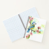 Notitieboek met Waterverf Blue Tit (Binnen)