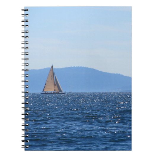 Notitieboek met zeilboot (Voorkant)