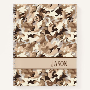 Notitieboek-Militaire Woestijn Camo Notitieboek