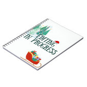 Notitieboek over het thema Kerst bewerken in uitvo (Linkerzijde)