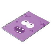 Notitieboek Paars Monster Face (Linkerzijde)