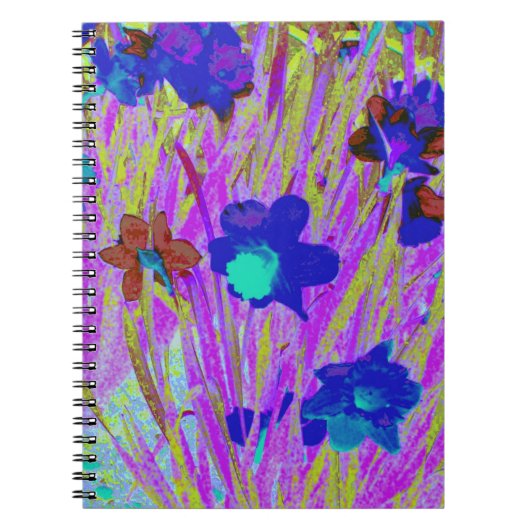 notitieboek "Paarse Daffodils"/Journal (Voorkant)