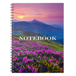 Notitieboek - Paarse Flower Mountain Side