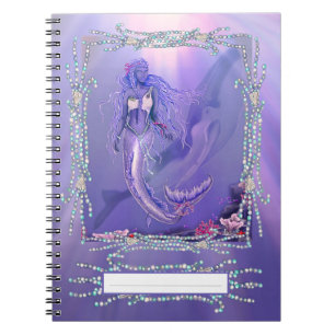 Notitieboek Paarse Oceaan Mermaid