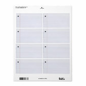 Notitieboek papier label (Full Sheet)