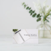 Notitieboek & Pen, Schrijvers Visitekaartje (Staand voorkant)