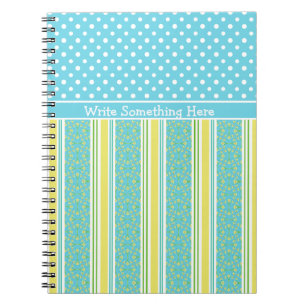Notitieboek: Personaliseren: Daffodils, Stripes, P Notitieboek