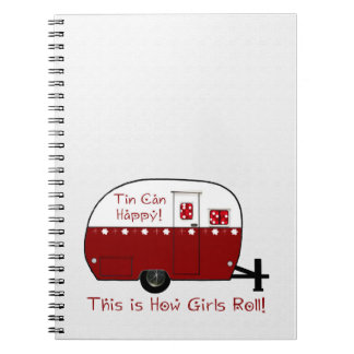 NOTITIEBOEK | Rode Camper | Personaliseer het!