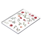 Notitieboek, roos, rood, bloemen, bloem notitieboek (Linkerzijde)