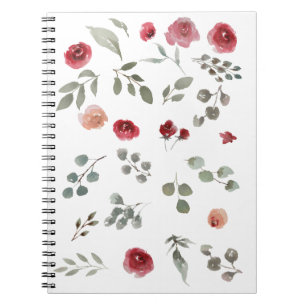 Notitieboek, roos, rood, bloemen, bloem notitieboek