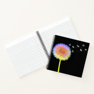 Notitieboek Square Dandelions Seeds Neon