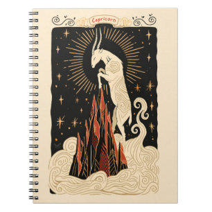 Notitieboek Steenbok Celestial Zodiac Art