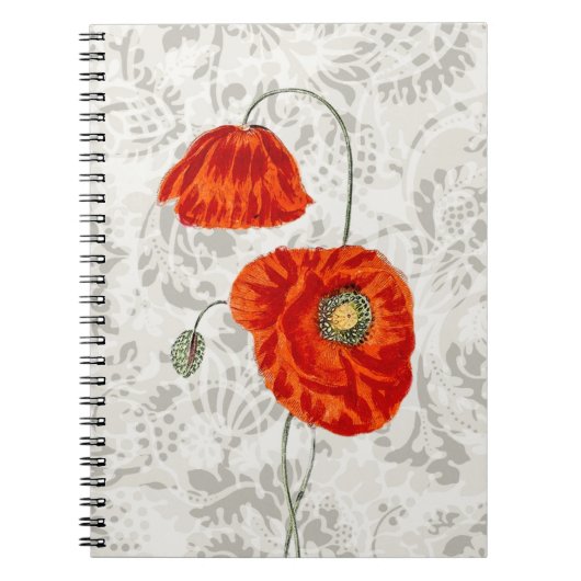 Notitieboek Stijlrood Poppies Journal (Voorkant)