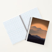 Notitieboek "Sunset minimalistisch gebergte" (Binnen)