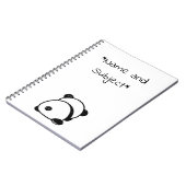 Notitieboek tegen het Beer van Panda (Linkerzijde)