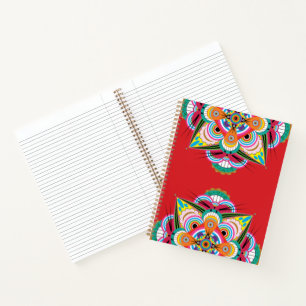 Notitieboek Tiger Dragon Mandala 8.5x11