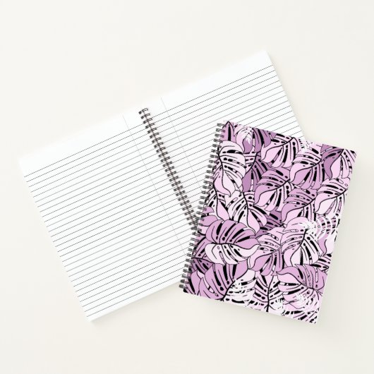 Notitieboek-Tropische bladeren Notitieboek (Binnen)