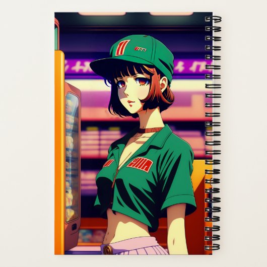 Notitieboek van 90 met anime meisjes (Achterkant)